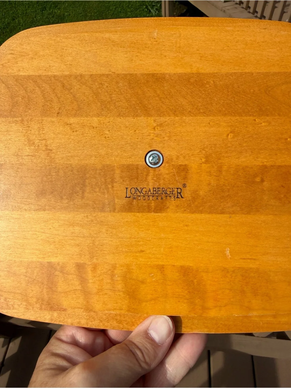 Longaberger Collectors Club Harbor Basket Blue/Green Plaid Lined 1998